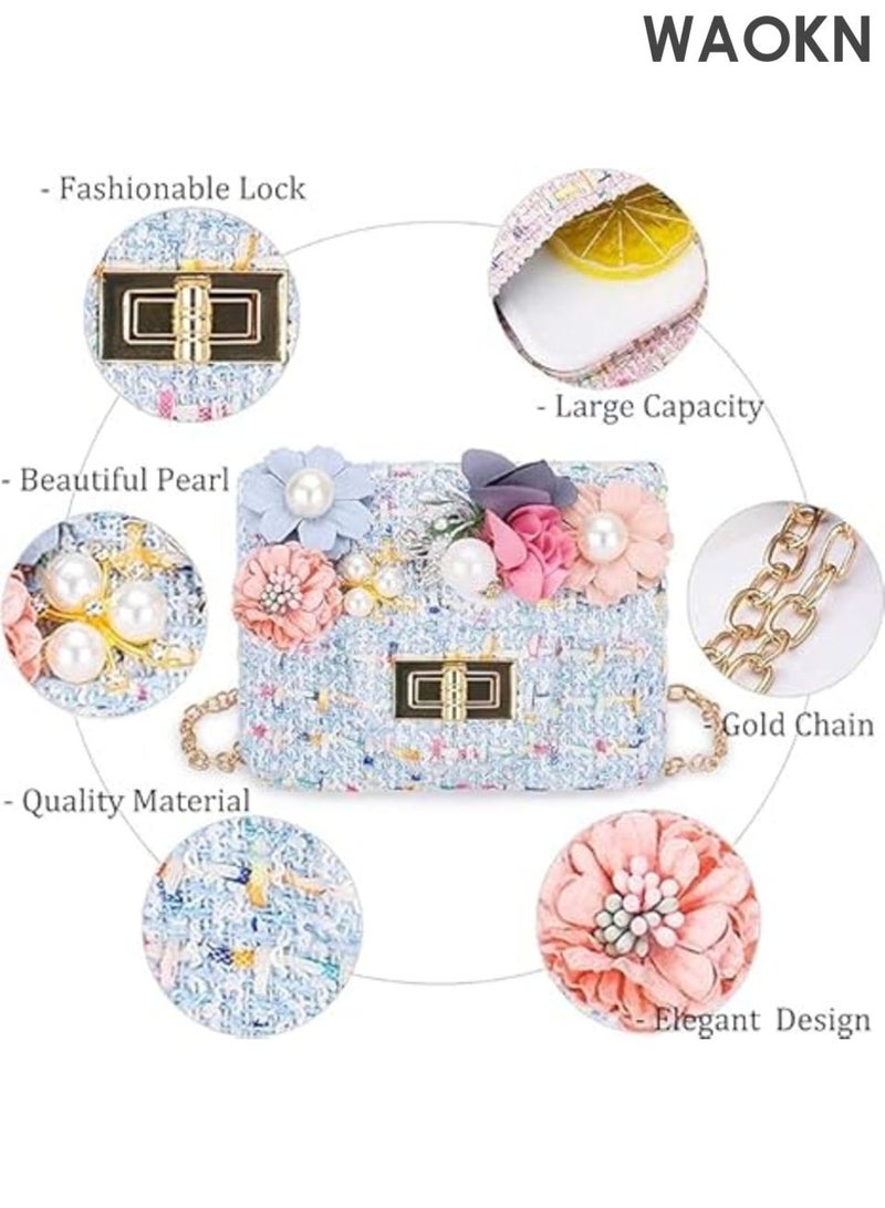 WAOKN Bunny Sling Bag with Chain - Cute Crossbody Purse for Women & Girls - Adjustable Shoulder Bag with Bunny Ears Design - Stylish Mini Handbag for Teens, Kids & Women - Perfect Gift for Birthday, Party (Blue) - Image 2