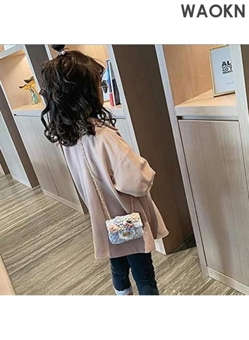 WAOKN Bunny Sling Bag with Chain - Cute Crossbody Purse for Women & Girls - Adjustable Shoulder Bag with Bunny Ears Design - Stylish Mini Handbag for Teens, Kids & Women - Perfect Gift for Birthday, Party (Blue) - Image 4