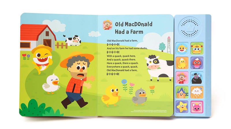 Pinkfong Baby Shark Nursery Rhymes 10 Button Sound Book| Learning & Education Toys | Interactive Baby Books for Toddlers 1-3 | Gifts for Boys & Girls - Image 4