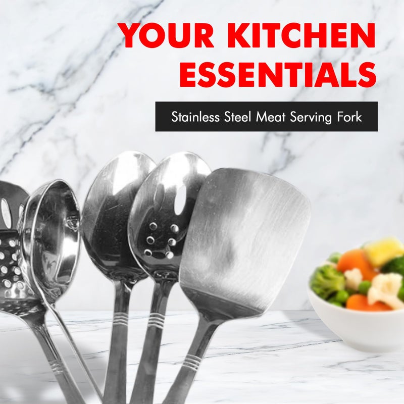 Chef Craft Select Meat Serving Fork, 13 inch, Stainless Steel - Image 5