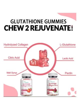 glutathione collagen glow ingredients NATURE & Glow Gummies Natural Glutathione Collagen Strawberry & Cranberry Flavor | Best Price KSA GLOWTOMAX PLUS 30 Sachets |