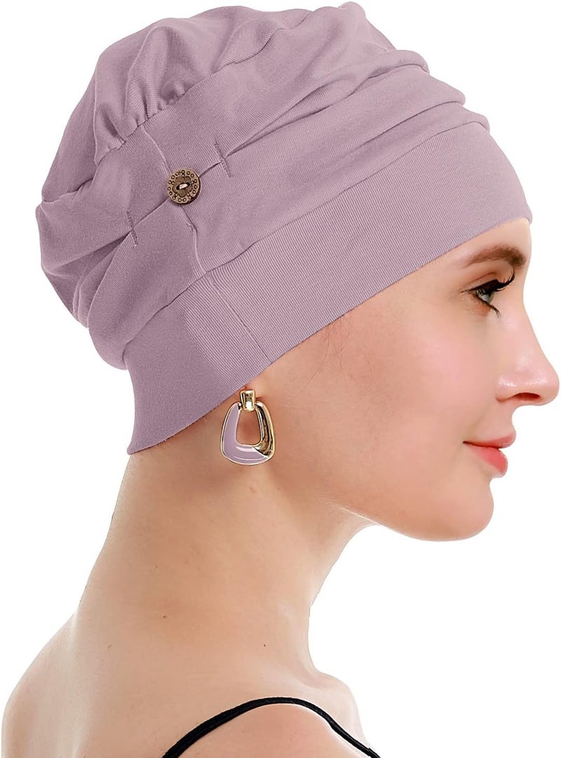 osvyo Cotton Chemo Turbans for Women Cancer Hairloss hat - Cotton Lightweight Headwear Sealed Packaging - Image 4