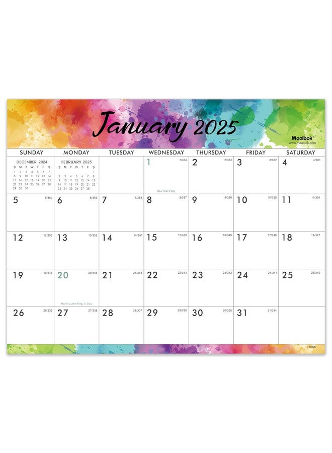 MaaIbok 2025 Magnetic Calendar - Calendar 2025 From January 2025 - December 2025 Magnetic Monthly Calendar, 8" X 10", Tear-Off Pad, Julian Dates - Image 1