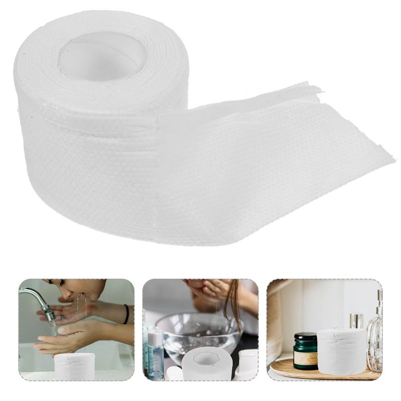 Soft Cotton Facial Towels for Skincare 130g Thick Disposable Washcloths Dry Wet 20x20cm - Image 4