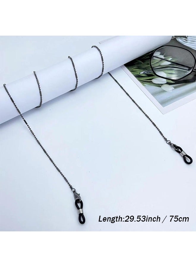 Generic Black Glasses Chain And Cords Lanyard Set Anti - Lost - Face Mask Chain Holder Around Neck - Image 5