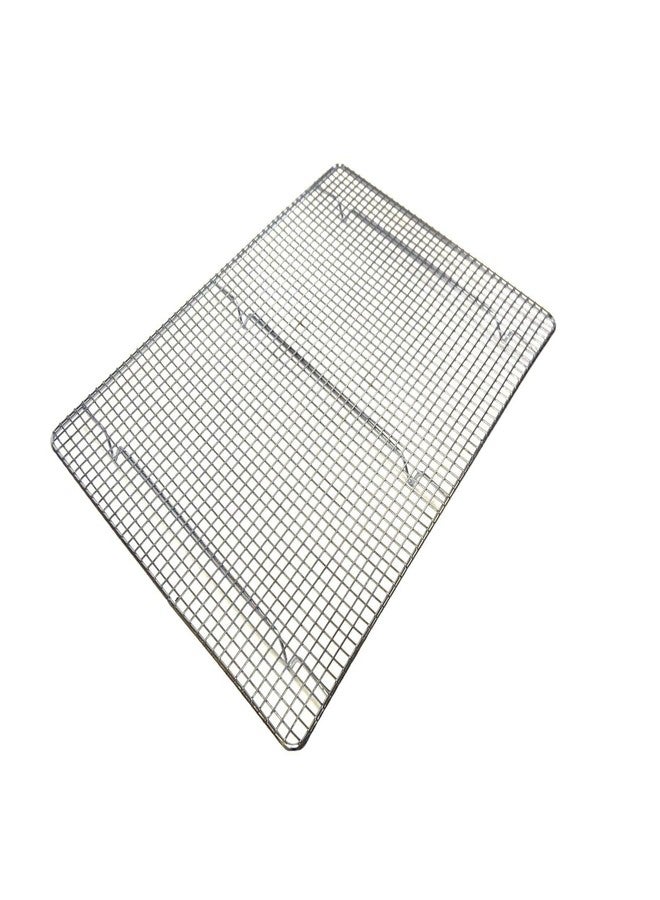TrueCraftware- 20-1/2" X 14-1/2" Footed Wire Icing/Cooling Rack Chrome Plated Set of 2- Baking Rack Cookie Cooling Racks Square Wirefor Baking Cooking Cake Rack for Pies Cookies Pastries Cakes Meat - Image 3