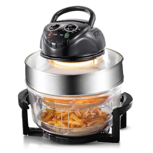 FEELING MALL Halogen Oven 13L 1400W Air Fryer Household Multifunctional Large Capacity Air Fryer Machine Visible Electric Fryer Oil Free | Electric Halogen Oven Cooker- Deep Air Fryer - Image 2