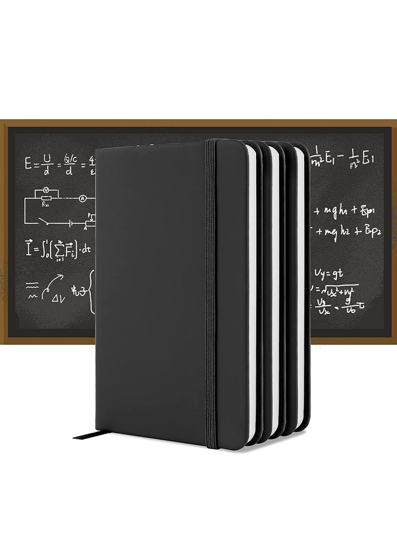 KASTWAVE - Small Notebook, A6 Notebooks, Pocket Notebook Note Pads Small Notebooks Hardback Notebook A6 Notepad Journal 160 Pages (80 Sheets) Black - Image 1