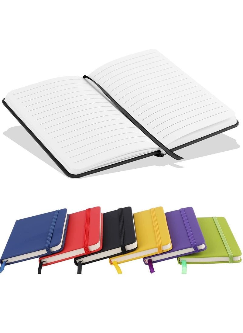 KASTWAVE - Small Notebook, A6 Notebooks, Pocket Notebook Note Pads Small Notebooks Hardback Notebook A6 Notepad Journal 160 Pages (80 Sheets) Black - Image 1