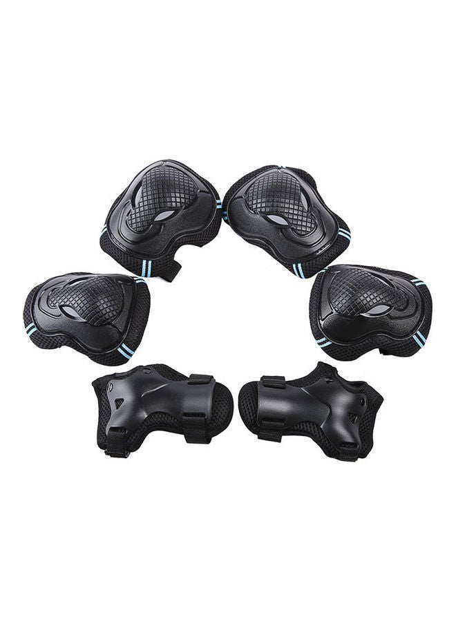 إسكدنيا طقم واقيات للركبة مكون من 6 وواقيات للكوع للمعصم حماية للسلامة لركوب ألواح التزلج وركوب الدراجات 30*4*18سم - Image 3