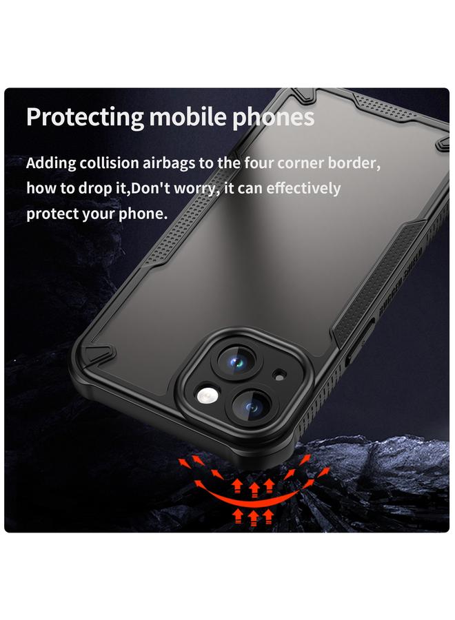 S-TOP Case For iPhone 13 Armor Glaze PC Hybrid TPU Phone Case - Image 4