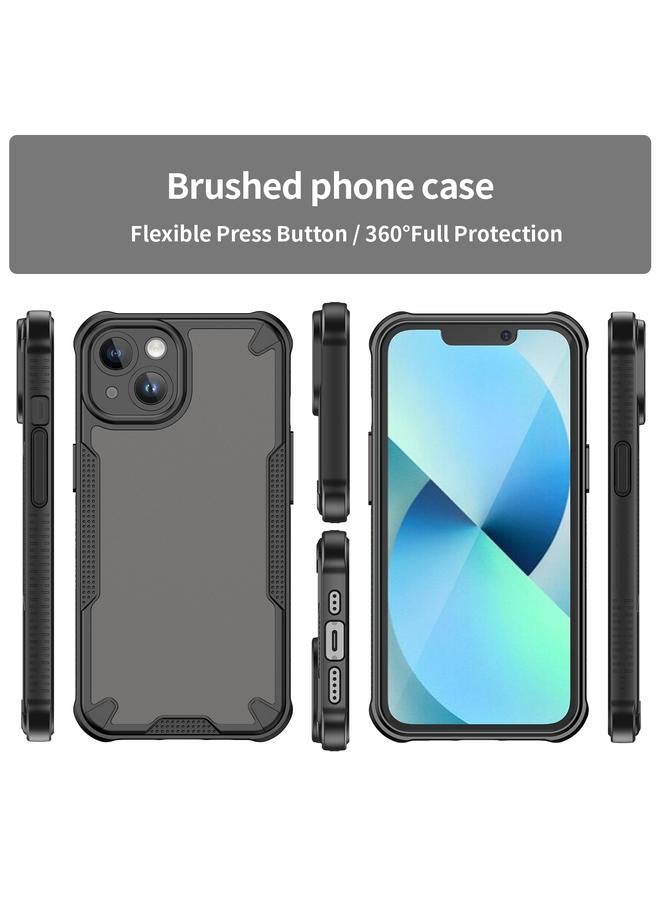 S-TOP Case For iPhone 13 Armor Glaze PC Hybrid TPU Phone Case - Image 2