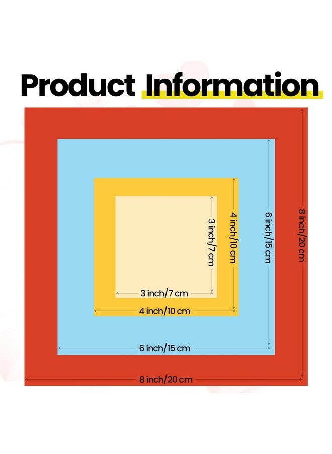 Sinmoe 2300 Sheets Sinmoe Origami Paper Assorted Sizes Diy Paper Vivid Colored Paper Colorful Double Sided Square Paper For Kids Adults Beginners Fold Paper Flower School Craft 10 Colors 4 Sizes - Image 3