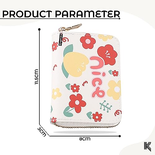 Kraptick Card Holder for Women - Elegant and Versatile Card Pouch, Credit Cardholder, Card Case, Card Organizer (Red) - Image 5