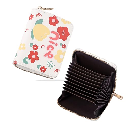 Kraptick Card Holder for Women - Elegant and Versatile Card Pouch, Credit Cardholder, Card Case, Card Organizer (Red) - Image 1