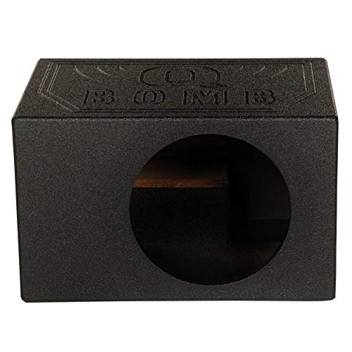 Q Power QPower Single 8-Inch Vented Chamber Subwoofer Box, Side-Ported Design with 1.0 Cubic Foot of Airspace, Solid 3/4-Inch MDF Construction - Image 3
