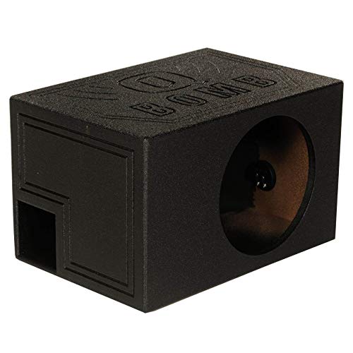 Q Power QPower Single 8-Inch Vented Chamber Subwoofer Box, Side-Ported Design with 1.0 Cubic Foot of Airspace, Solid 3/4-Inch MDF Construction - Image 4