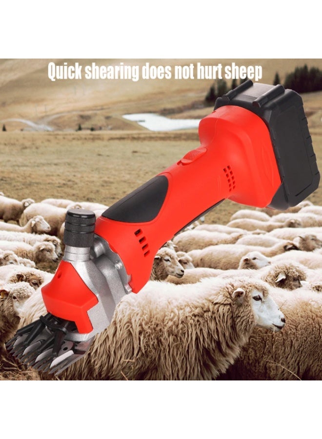 550W Electric Cordless Sheep Shears – Professional Rechargeable Shearing Machine with 2 Batteries, 2800RPM, Alloy Steel Blades, for Sheep, Goats, Alpacas, Llamas, and More (13-Tooth Blade + 2 Batteries) - Image 5