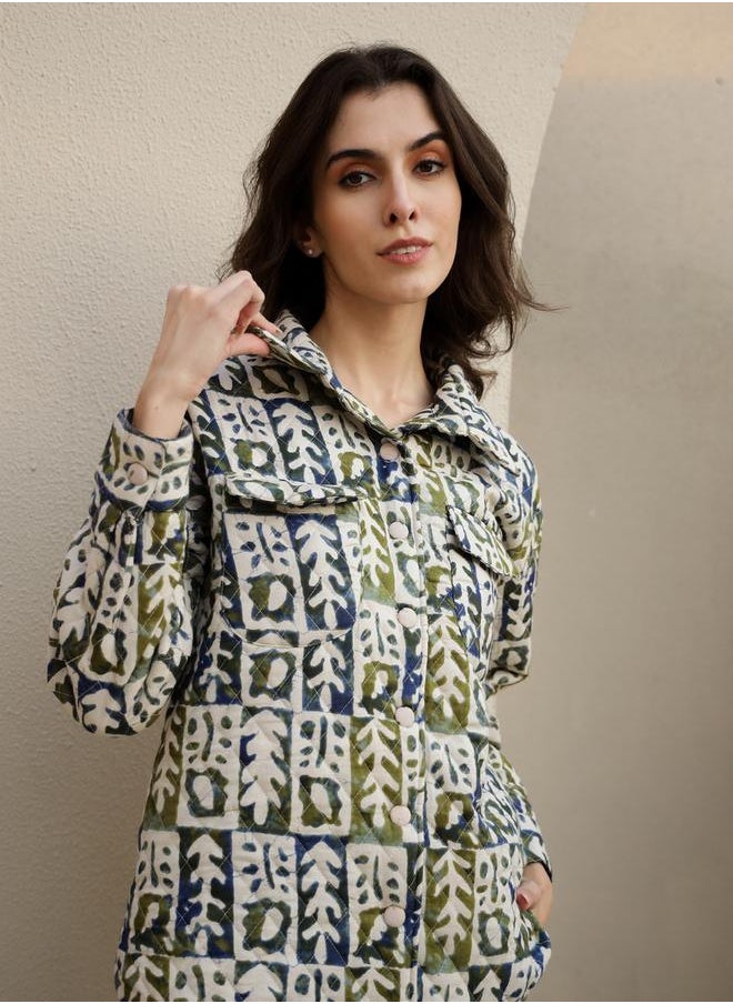 sanskrutihomes Printed Buttoned Shirt and Shorts Co-Ords by Styli  - Image 5