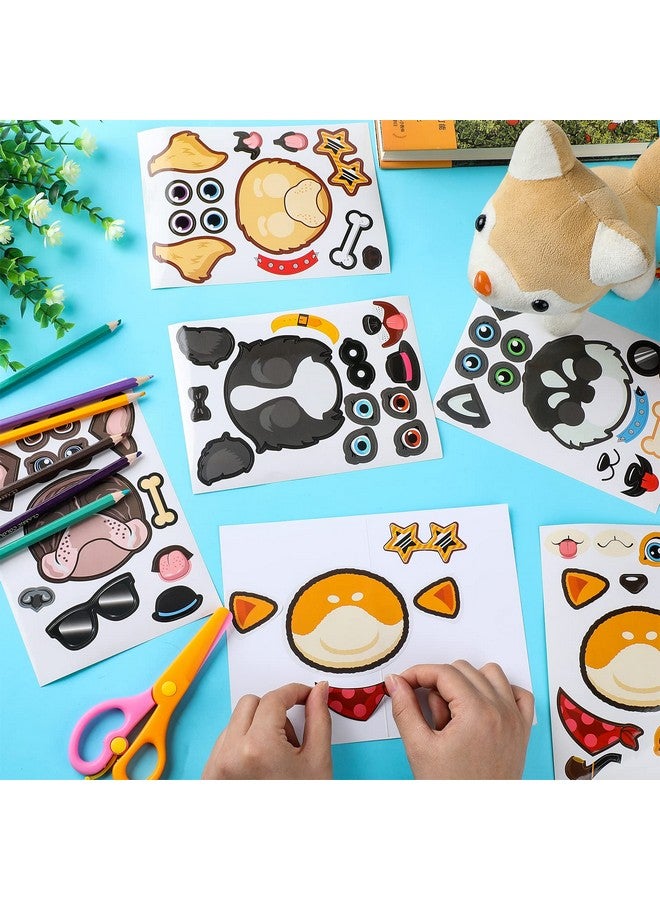 Sinmoe 48 Sheets Dog Stickers Make a Face Make Your Own Dog Party Favors Cute Puppy Party Decorations for Kids Birthday Gift DIY Art Craft Teacher Rewards - Image 4