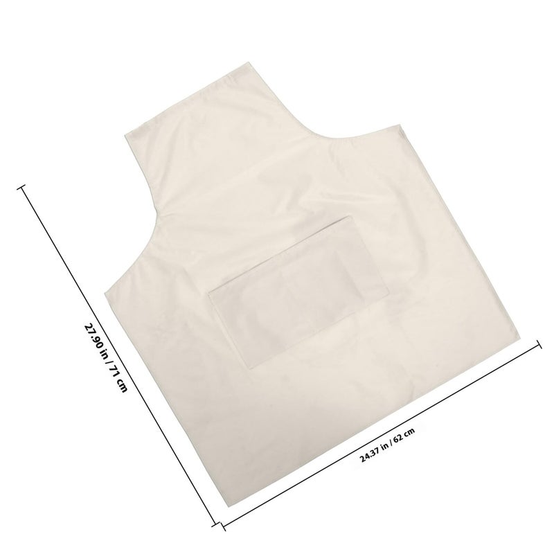 PVC Kitchen Apron Oil Resistant With Large Pocket Easy Clean For Home And Restaurant - Image 3
