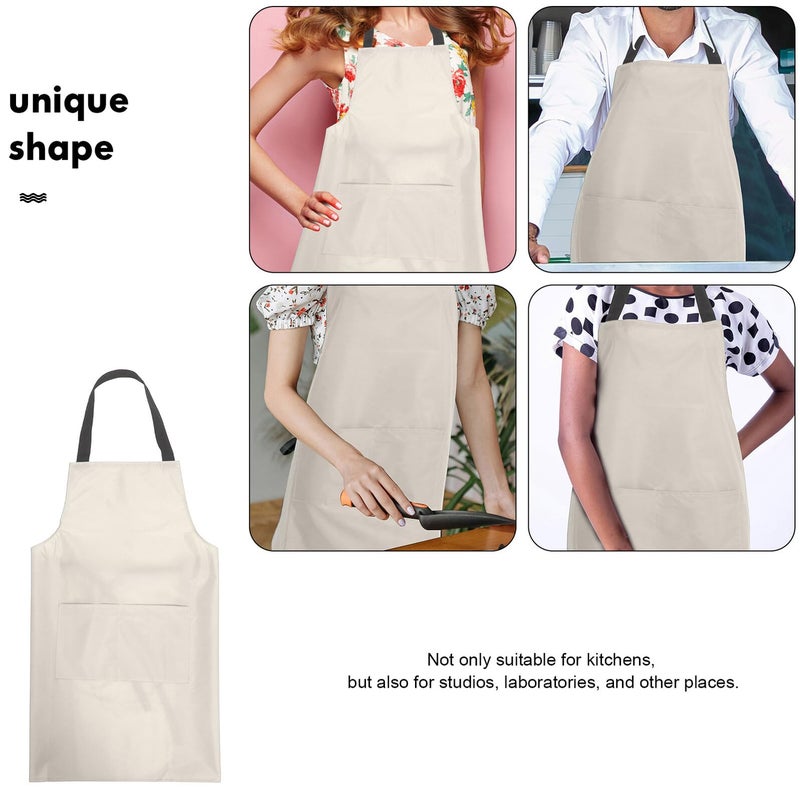 PVC Kitchen Apron Oil Resistant With Large Pocket Easy Clean For Home And Restaurant - Image 4