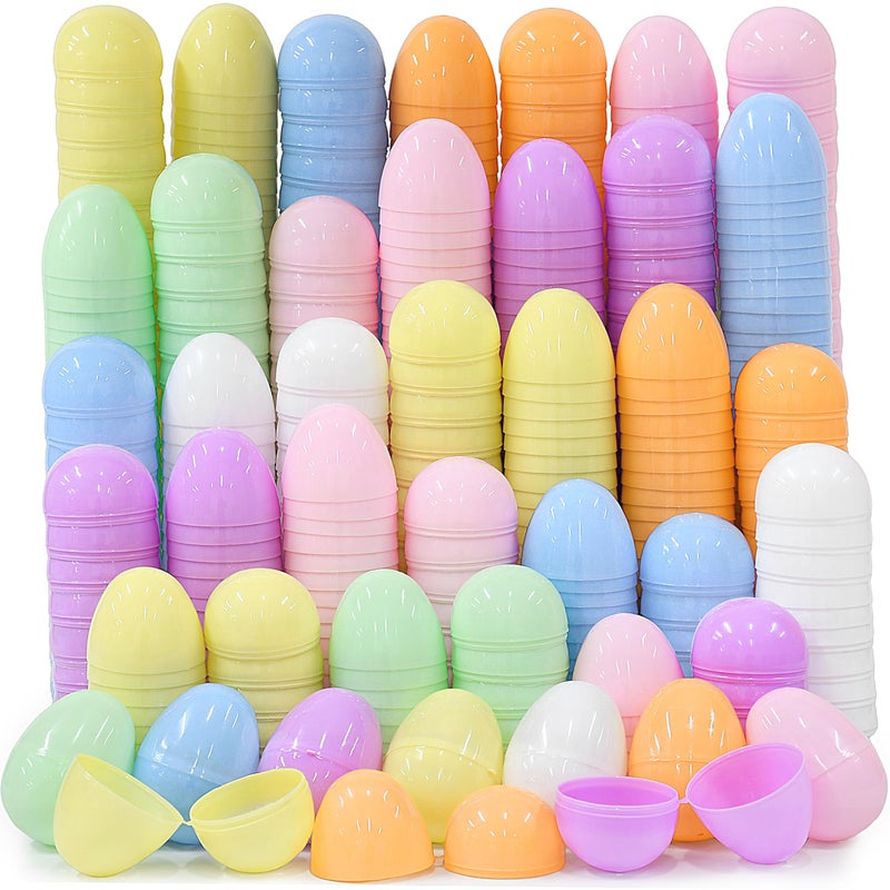 Seifar 30PCS 2.4Inch Easter Eggs Set, 7 Bright Colors Plastic Fillable Eggs for Easter Egg Hunt, Basket Stuffers, Party Games, Classroom Activities & Spring Decor - Image 1