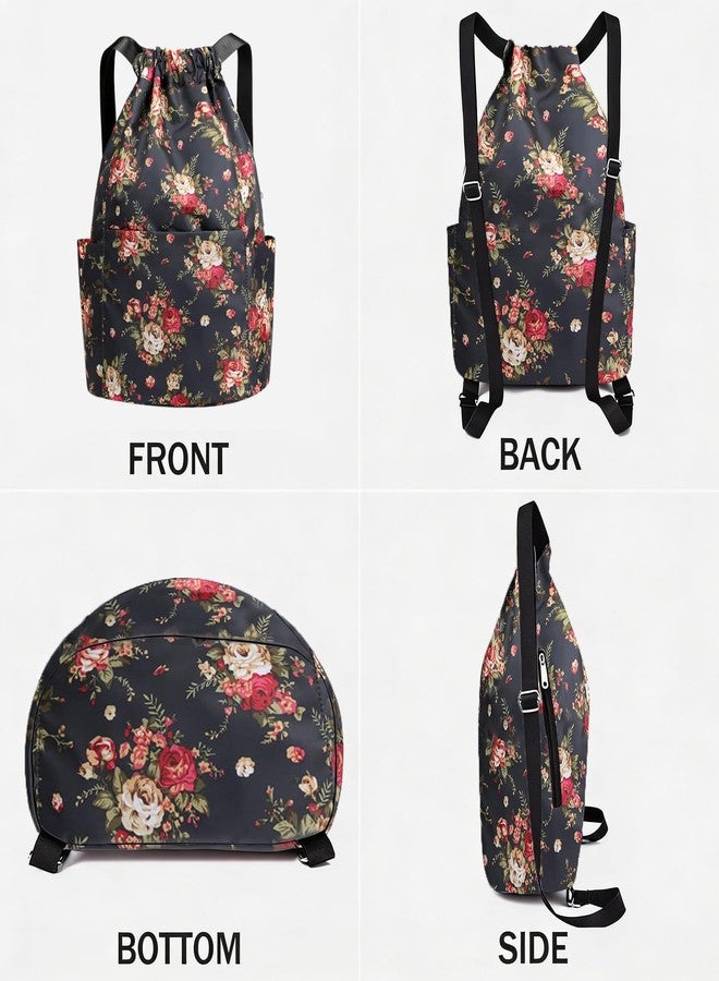 MOCA Drawstring Gym Sports Backpack Lightweight Multipurpose Daypack Travel School College Daily Storage Carry Suitable Men Women Kids Adults Fitness Accessory (223-10) - Image 4