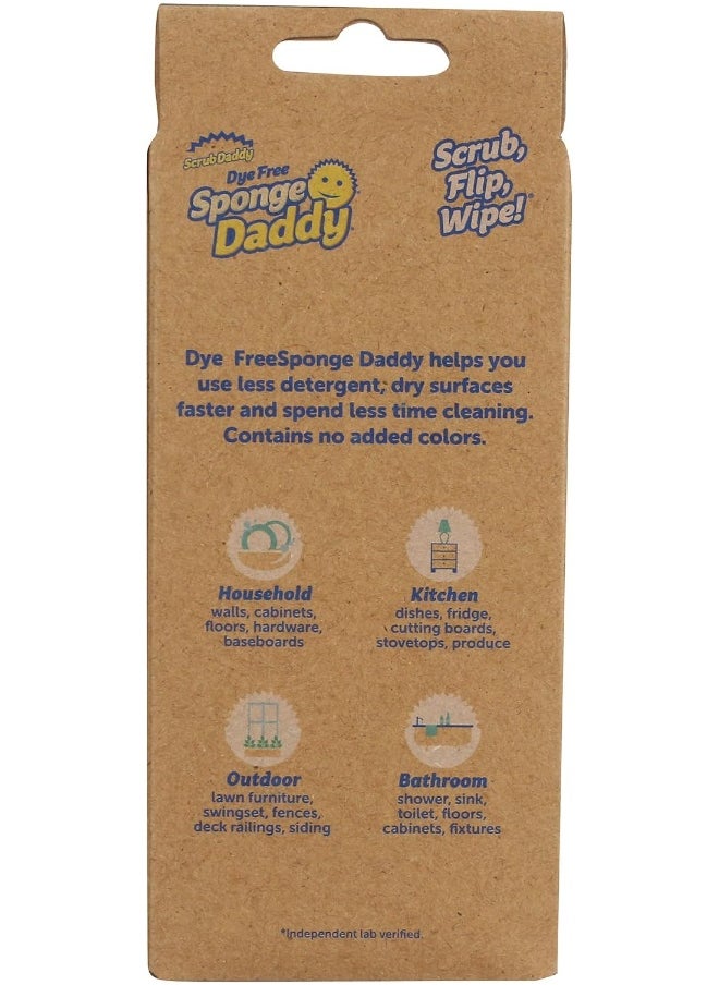 Scrub Daddy - Scrub Daddy Sponge Daddy Dyeless Sponges White - Image 1
