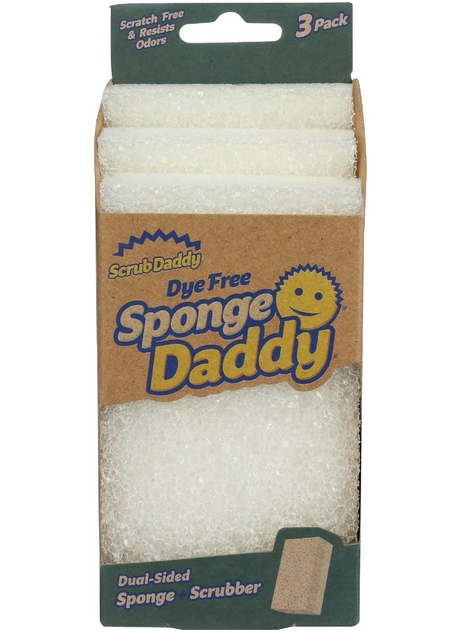 Scrub Daddy - Scrub Daddy Sponge Daddy Dyeless Sponges White - Image 1