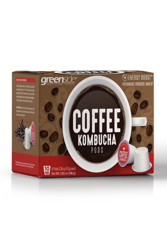 greenside - Kombucha Coffee Single Serve Cups - 10 ct. Coffee Pods (0.35 oz/10 gram each) - Image 1