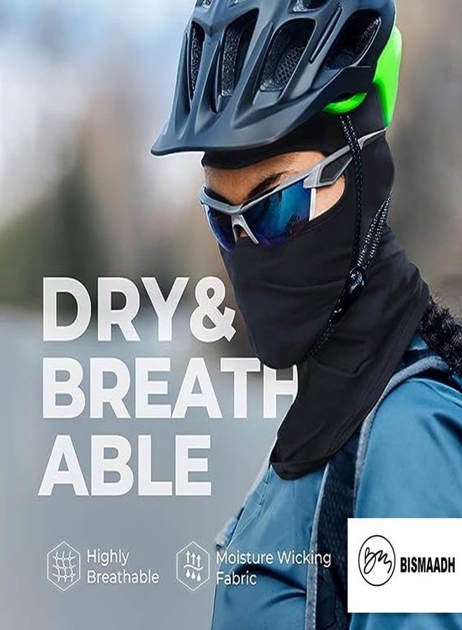 BISMAADH Balaclava Ski Mask, Neck Gaiter Motorcycle Scarf, Summer Cooling UV Protector for Men/Women Dark Grey - Image 3