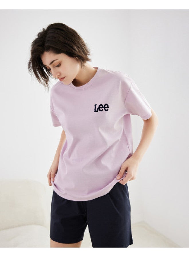 LEE High-end Women's Pajamas Summer Short Sleeve Lightweight And Breathable Simple Homewear T-shirt Set - Image 1