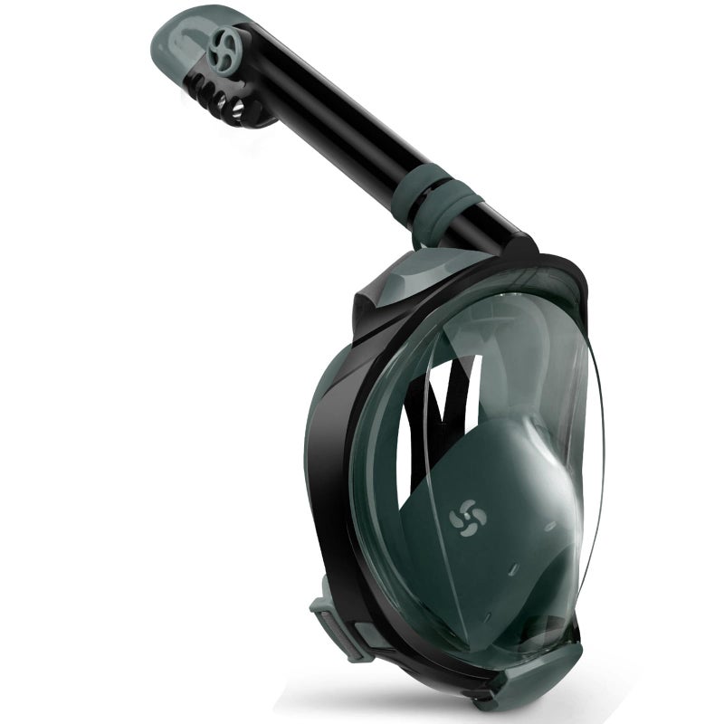 Greatever G2 Full Face Snorkel Mask with Latest Dry Top System,Foldable 180 Degree Panoramic View Snorkeling Mask with Camera Mount,Safe Breathing,Anti-Leak&Anti-Fog - Image 1