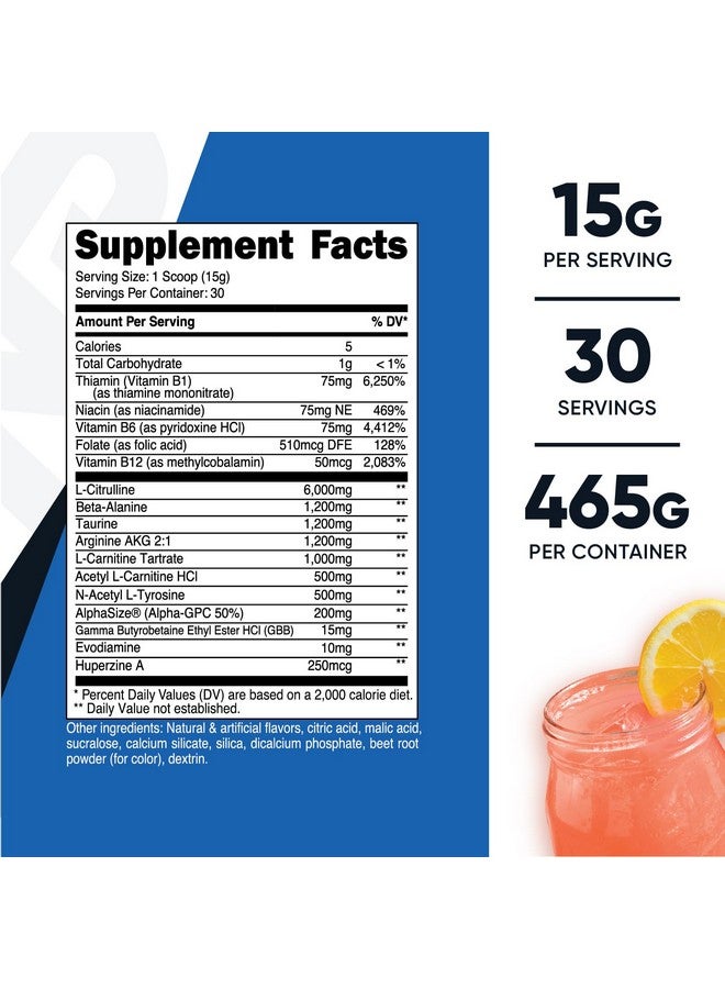 نيوتريكوست ستيم-فري قبل التمرين، 30 حصة (ليمونادة وردية) - خالٍ من الكافيين، خالٍ من المنبهات، غير معدل وراثيًا، خالٍ من الغلوتين - Image 1