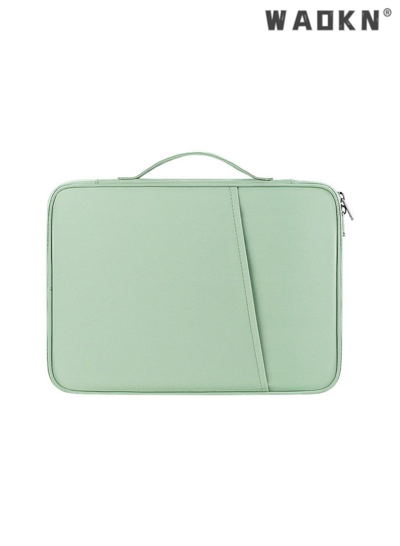 دبليو أيه أو كي أن مناسبة لأنّ 12.9-13 بوصة حاسوب لوحيّ عالميّة قرص خضراء حقيبة , ماء صدمة برهان حاسوب لوحيّ حالة , باد وأخرى لوح حاسوب إختبار مثاليّ لأنّ آمنة تخزين حلول لأنّ إستعمال يوميّة وسفر - Image 1