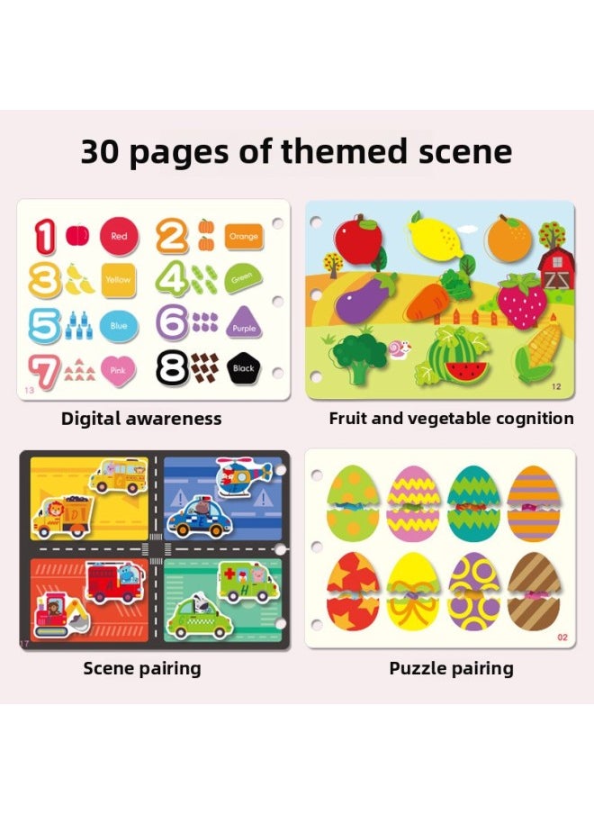 Generic - Quiet Book Baby Toy Book Infant Early Education Velcro Hand Tear Pull Paste Card Kindergarten Enlightenment Toy-Specifications:Early Education Money [to Stick Hook And Loop]] - Image 1