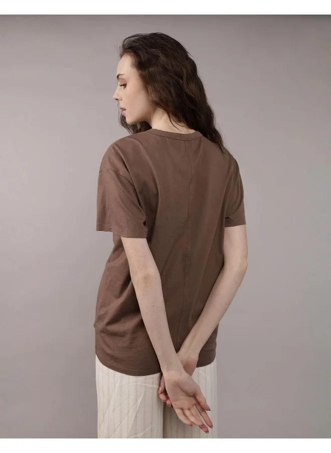American Eagle AE Boyfriend Logo Graphic T-Shirt