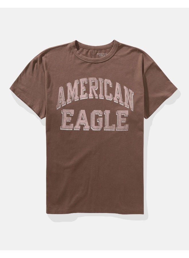 American Eagle AE Boyfriend Logo Graphic T-Shirt  - Image 4