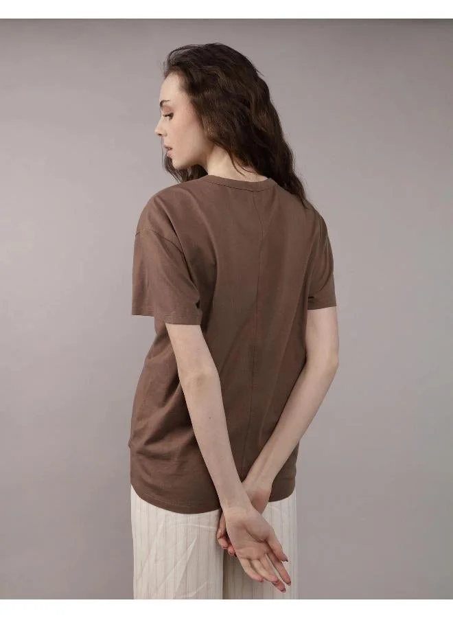 American Eagle AE Boyfriend Logo Graphic T-Shirt
