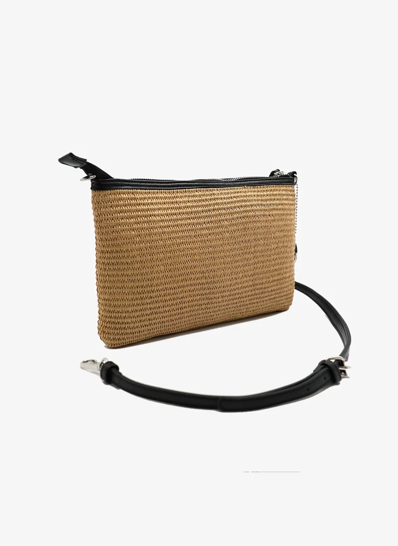 Marina Galanti Marina Galanti Women's Aggius Straw-Effect Clutch Bag - Natural