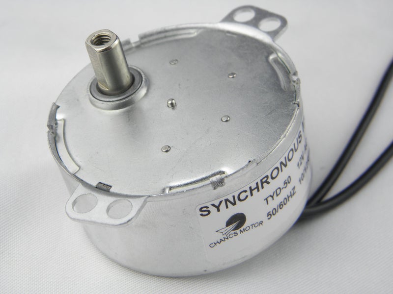 CHANCS Synchronous Synchron Motor TYD-50 12V AC 10-12RPM Flush Shaft 11mm Fixed Rotation CCW Electric Gear Motor - Image 5