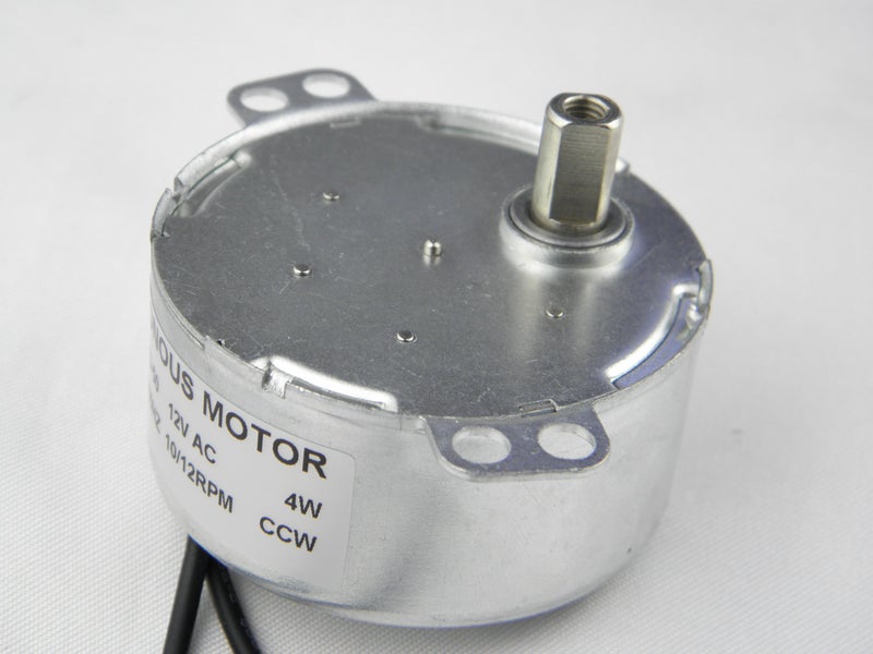 CHANCS Synchronous Synchron Motor TYD-50 12V AC 10-12RPM Flush Shaft 11mm Fixed Rotation CCW Electric Gear Motor - Image 3