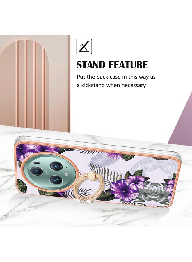 جرين تايجر جراب لهاتف Honor Magic5 Pro مصنوع من مادة TPU مطلية بالكهرباء مع حلقة - Image 3