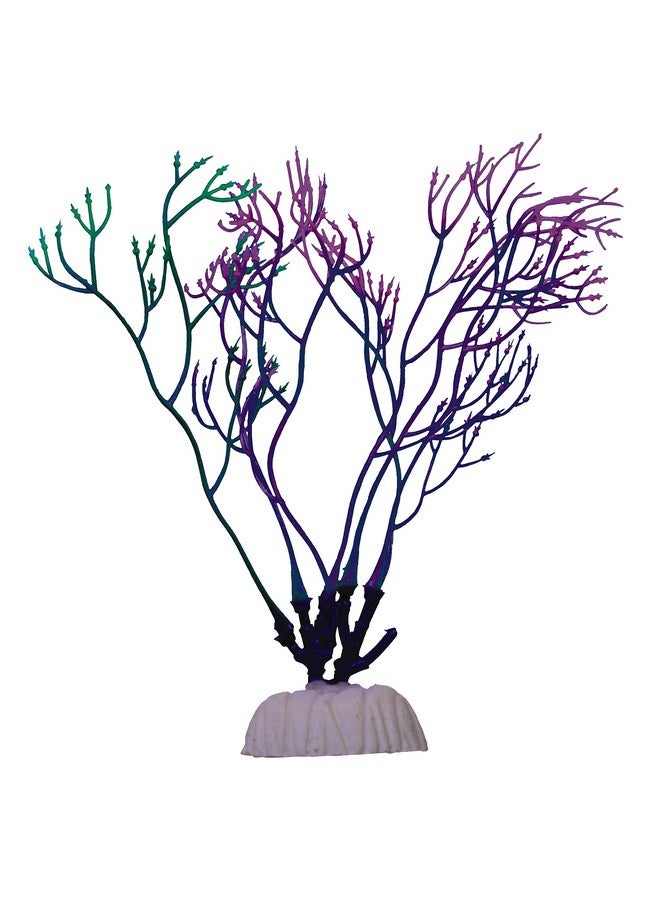 GloFish Red Algae Plant Aquarium Décor, Red Small, Fluorescent Under Blue LED Light - Image 2