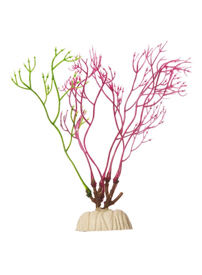 GloFish Red Algae Plant Aquarium Décor, Red Small, Fluorescent Under Blue LED Light - Image 3
