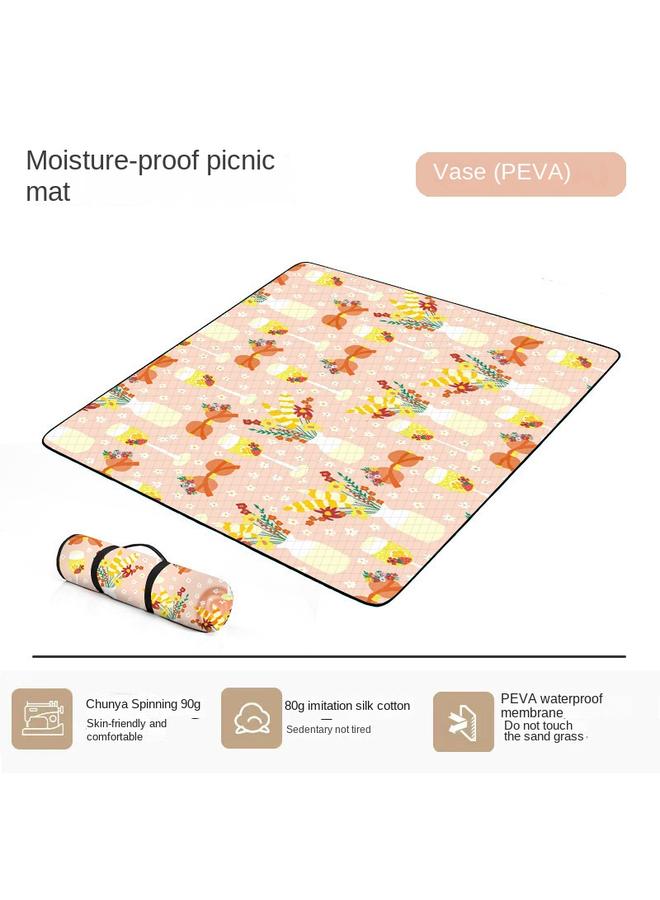 Bluejw Ultrasonic Moisture-proof Mat Thickened Waterproof Portable Outdoor Tent Mat Camping Outing Aluminum Film Oxford Base Picnic Cloth - Image 1