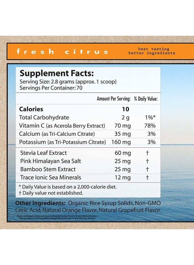 Superieur - Electrolytes – Plant Based Electrolyte Supplement w/Sea Minerals for Hydration & Recovery – Keto Friendly, Non-GMO, Zero Sugar, Vegan Healthy Sports Drink Powder – Citrus (70 Servings) - Image 1
