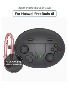 huanmate Huawei FreeBuds 6i Premium Protection Case Cover - Dark Grey - Lightweight, Stylish Design, Accurate Cut-outs - Easy to Install & Remove - Durable Shield for Your Huawei FreeBuds 6i  - Image 1