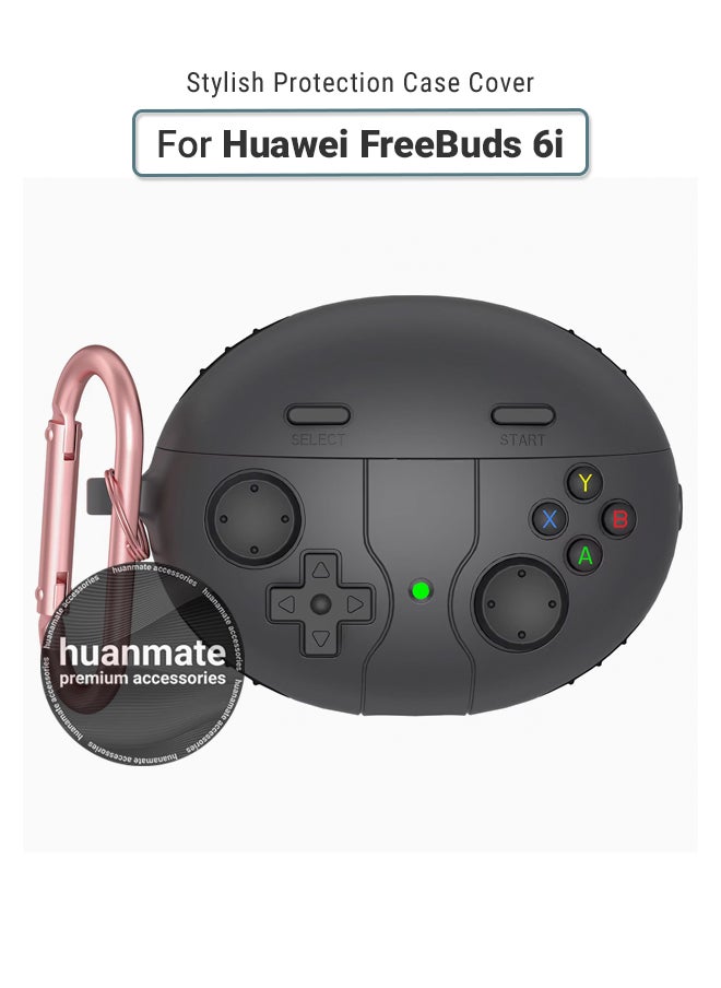 huanmate Huawei FreeBuds 6i Premium Protection Case Cover - Dark Grey - Lightweight, Stylish Design, Accurate Cut-outs - Easy to Install & Remove - Durable Shield for Your Huawei FreeBuds 6i  - Image 1